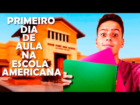 PRIMEIRO DIA DE AULA NA ESCOLA AMERICANA !!
