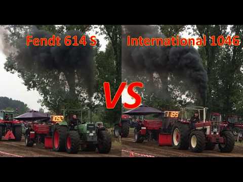 Fendt 614S vs IHC 1046 Trecker Treck Tractorpulling 5,5 Tonnen Sport