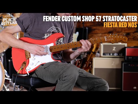 Fender Custom Shop 57 Stratocaster NOS Fiesta Red w/Gold Hardware image 13