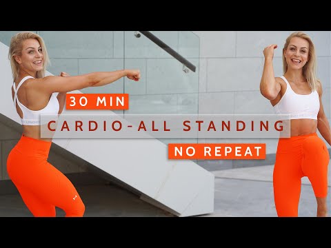 DAY 08 RISE & SHINE - 30 MIN ALL STANDING HIIT - Cardio | No Equipment | No Repeat | Super Sweaty