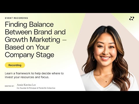 Finding Balance Between Brand and Growth Marketing - YouTube
