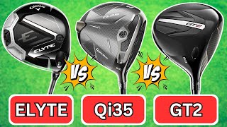 HUGE DRIVER BATTLE! Titleist GT2 vs TaylorMade Qi35 vs Callaway Elyte