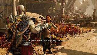 Meeting Angrboda After The Death Of Odin In God Of War Ragnarok PC at ...