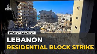 Israeli strike destroys residential building in southern Lebanon, displaces families