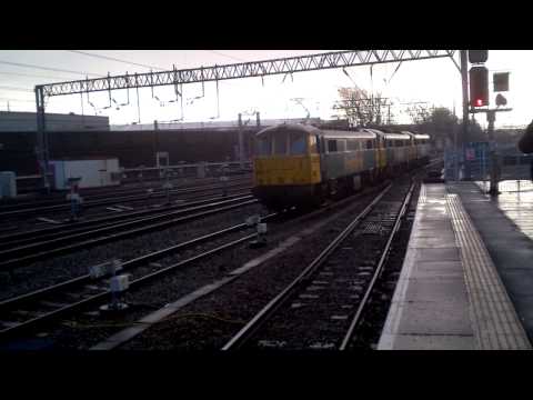 86612, 86627, 86614 freightliner convoy at crewe station
