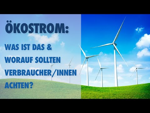 Ökostrom: Was ist das und worauf sollten Verbraucher/innen achten?