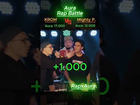 Krom vs Mighty P. - Aura Scan 📈📉 -  Part 1 #krom #mightypups #aura #rap #freestyle