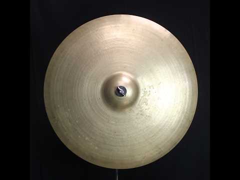 Vintage Zildjian 22" 1950's Small Stamp A Ride - 2818g (video demo) image 7