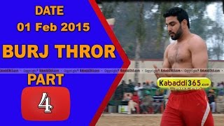 Burj Thror (Bathinda)Kabaddi Tournament 1 Feb 2015 Part 1 by Kabaddi365.com