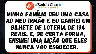 Minha família deu uma casa ao meu irmão e a mim um bilhete de loteria. Ganhei US$ 134 milhões...