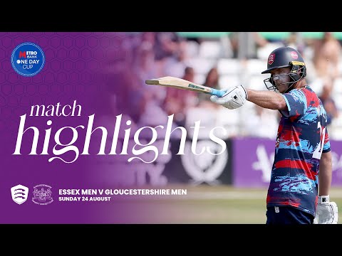 🥊 ESSEX BEAT THE GROUP LEADERS! Essex Men vs Gloucestershire Men Metro Bank One Day Cup Highlights