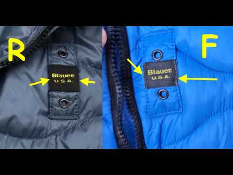 Blauer jacket real vs fake review. How to spot original Blauer USA blue wave down jacket