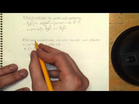 Fysik 2 Effektivvärde för ström och spänning