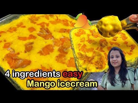 How to make Mango Icecream at home||Ghar pe icecream kaise bananye||Mango Icecream recipe simple||