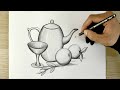 new drawing 2023 | easy drawing  / eazy still life drawing | drawing | pencil drawing