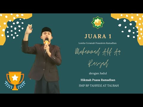 <p>Penampilan Pemenang JUARA 1 Lomba Ceramah Pesantren Ramadhan 1442 H<br />
oleh Ananda Muhammad Alif Ar Rasyid</p>
<p>Follow Us On Sosmed SMP BP TAHFIDZ AT TAUBAH<br />
Instagram : instagram.com/smpbp_pptq_attaubah/<br />
Facebook : facebook.com/SMPBPTahfidzAtTaubah<br />
Website : smpbptahfidzattaubah.sch.id/</p>
<p>#ceramah #Lombaceramah #pidato #lombapidato #juaralombapidato #juaralombaceramah<br />
#SMPBPTAHFIDZATTAUBAH #ATTAUBAHSCHOOLS #MARCOM #BATAM</p>
<p>Penampilan Pemenang JUARA 1 Lomba Ceramah Pesantren Ramadhan 1442 H<br />
oleh Ananda Muhammad Alif Ar Rasyid</p>
<p>Follow Us On Sosmed SMP BP TAHFIDZ AT TAUBAH<br />
Instagram : instagram.com/smpbp_pptq_attaubah/<br />
Facebook : facebook.com/SMPBPTahfidzAtTaubah<br />
Website : smpbptahfidzattaubah.sch.id/</p>
<p>#ceramah #Lombaceramah #pidato #lombapidato #juaralombapidato #juaralombaceramah<br />
#SMPBPTAHFIDZATTAUBAH #ATTAUBAHSCHOOLS #MARCOM #BATAM</p>