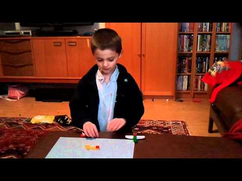 Miles does lego fireworks display.