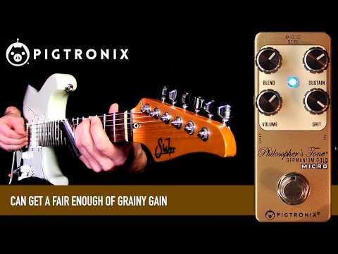 Pigtronix Philosopher's Tone Germanium Gold Micro Compressor 2010s - Gold imagen 4