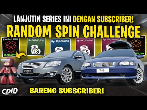 CHALLENGE LAWAN SUBSCRIBER DI UPDATE CDID V1.9 ! RANDOM SPIN BARU - Car Driving Indonesia Roblox