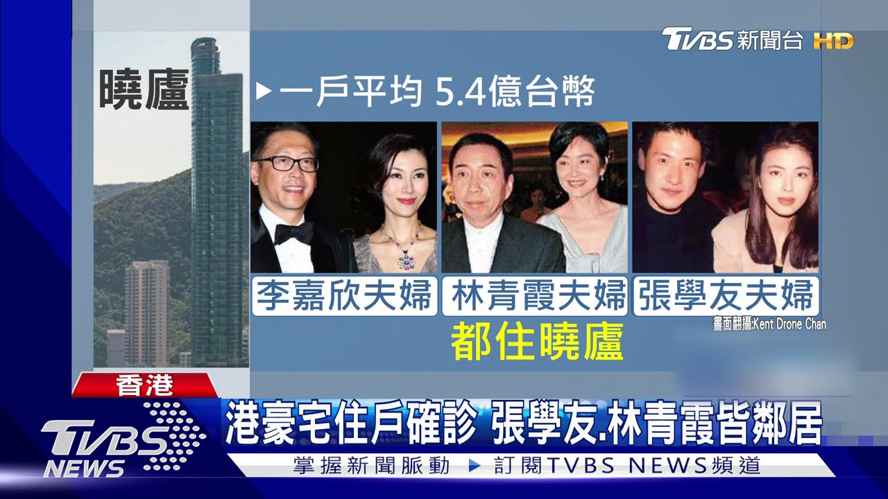 港豪宅住戶確診　張學友、林青霞皆鄰居