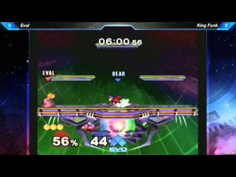 EVO 2013 SSBM Pools A63 - Eval (Falco) vs King Funk (Peach)