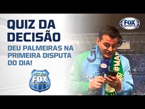 QUIZ DA DECISÃO: Deu Palmeiras na primeira disputa do dia!