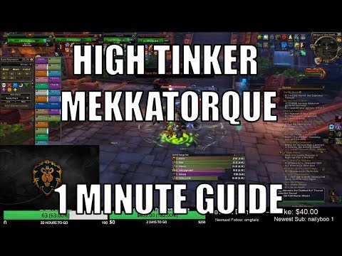 High Tinker Mekkatorque 1 Minute Guide