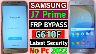 Samsung J7 Prime(G610F)8.1 Frp Bypass Without Pc||New Trick 2022||Bypass Google Account 100%Working
