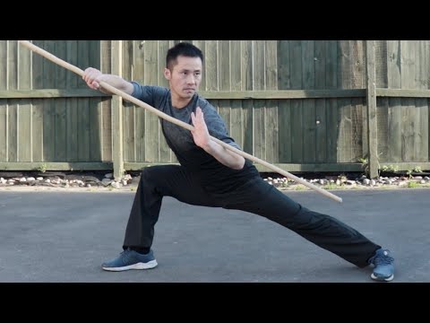 Shaolin Kung Fu Wushu Bo Staff Training Session 6