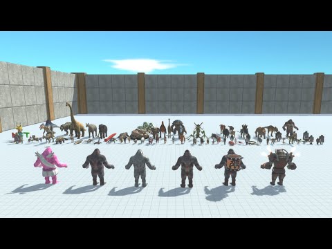 Level 2 Goro Skins VS 10 Faction - Animal Revolt Battle Simulator