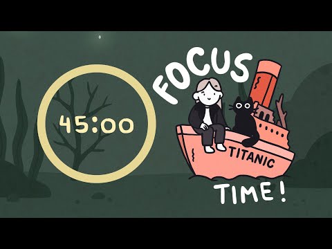 Underwater Ambience Pomodoro ♪🫧 | 4x45min | Let's get focused!