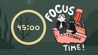 Underwater Ambience Pomodoro ♪🫧 | 4x45min | Let's get focused!