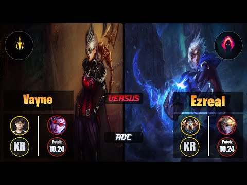 Zenit VAYNE (ADC) [Lethal Tempo] VS EZREAL - Challenger KR Patch 10.24