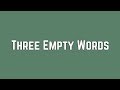 Shawn Mendes - Three Empty Words (Lyrics)