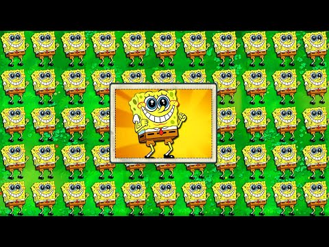 100% Repeater Spongebob Plants vs All Zombotany 2 in Plants vs Zombies Mod (PVZ)