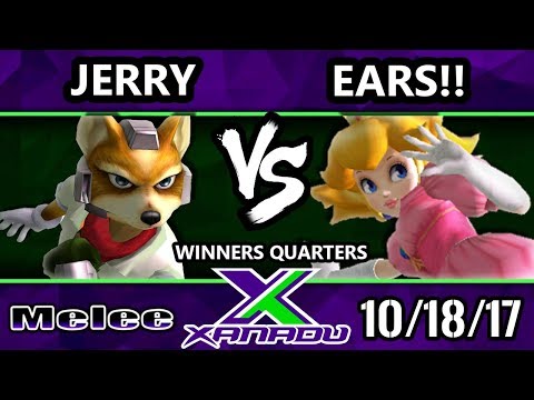 S@X 224 Melee - Jerry (Fox) Vs. Ears!! (Peach) - Smash Melee Winners Quarters - SSBM