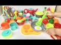 Unboxing Miniature Plastic Full Kitchen Set Collection Toy Cooking Game Kitchen Set Toy Review