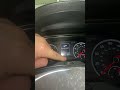 T Roc 2017 Service Inspection Light RESET