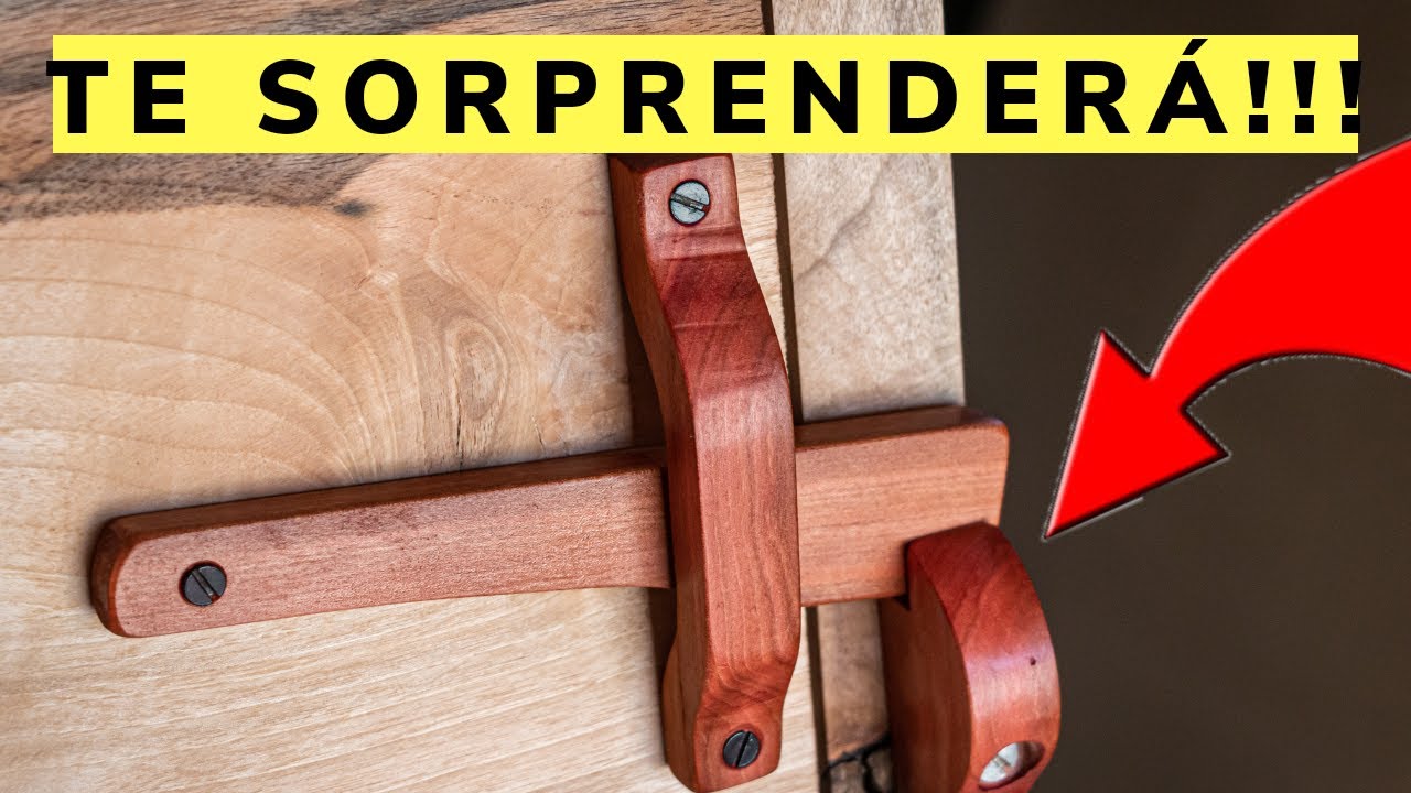 Cómo Hacer Una Cerradura De Madera - INCREDIBLE WOODEN LATCH