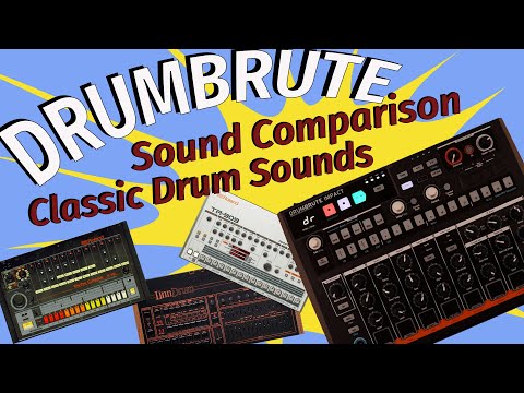 Arturia Drumbrute Impact || Sound Comparison || Addictive Drums 2 || Classic 80's Drum Machines