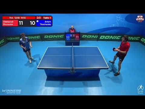 23:30 Oleksandr Zhuravlov 3 - 0 Artem Tkachenko West 5 WIN CUP 26.10.2022 | TABLE TENNIS WINCUP
