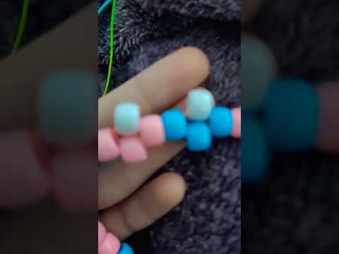 made a flower cuff for the first time 💀 #kandi