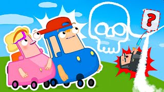 Vamos para a escola com os carrinhos da Família Wheelzy! Desenho animado infantil
