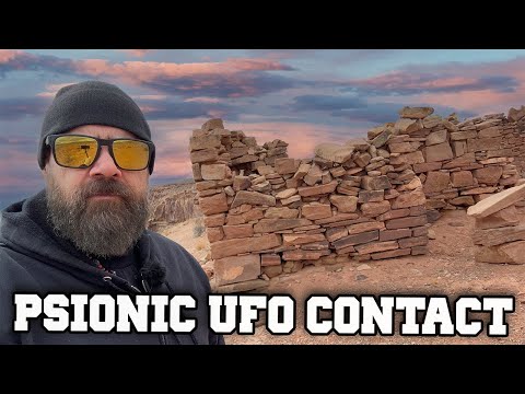 UFO Psionic Contact Among Ancient Artifacts and REAL Dinosaur Tracks
