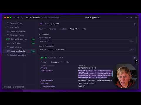 Yaak 2025.7: Superpowered Sidebar, AWS Auth, and Postman Environment Import