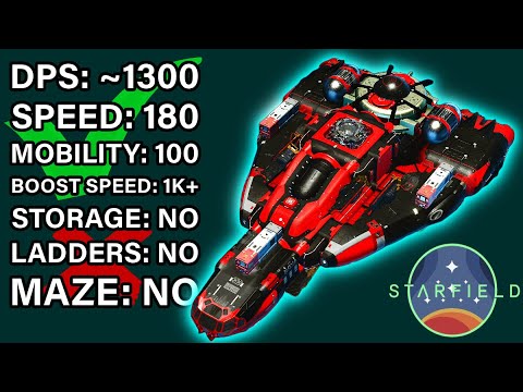 Starfield The Ultimate Fighter Ship Insane Damage & Speed Build Guide.