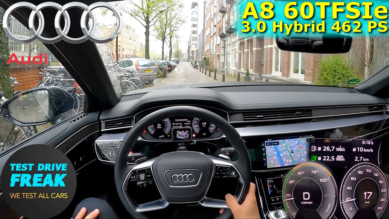 2024 Audi A8 60 TFSIe Quattro 462 PS CITY POV DRIVE in ...
