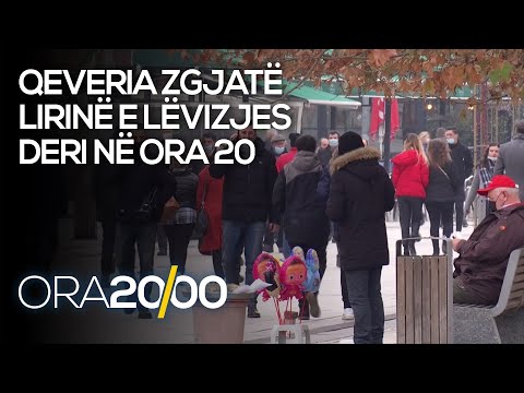 Qeveria zgjatë lirinë e lëvizjes deri në ora 20 - 22.12.2020 - Klan Kosova
