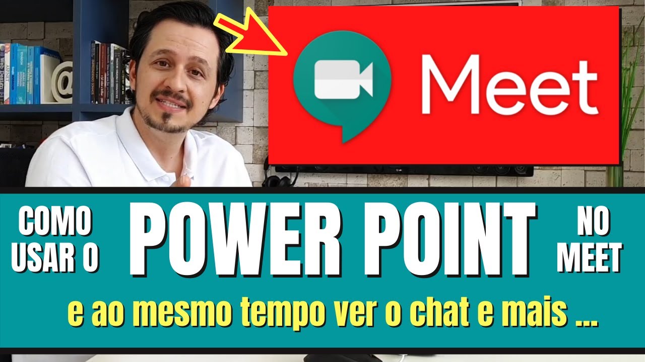 Como usar o Power Point e o Google Apresentações no Google Meet e ao mesmo tempo ver o chat, etc.