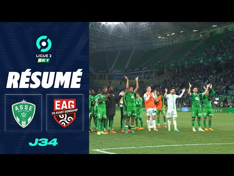 AS SAINT-ÉTIENNE - EN AVANT GUINGAMP (3 - 2) - Résumé - (ASSE - EAG) / 2022-2023